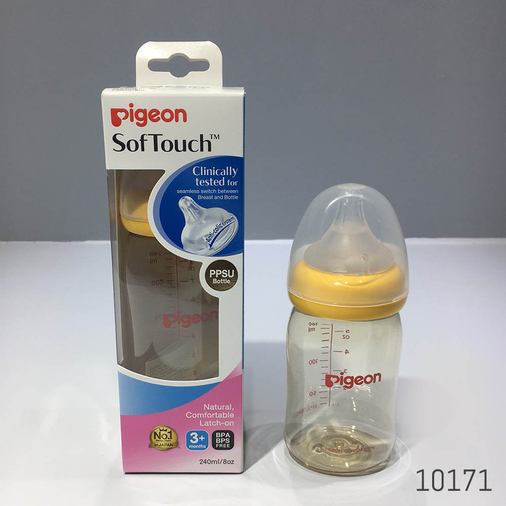 Flip Cap Infant Feeder Bottle Anti Colic PPSU BPA Free Wide Neck Baby Bottle