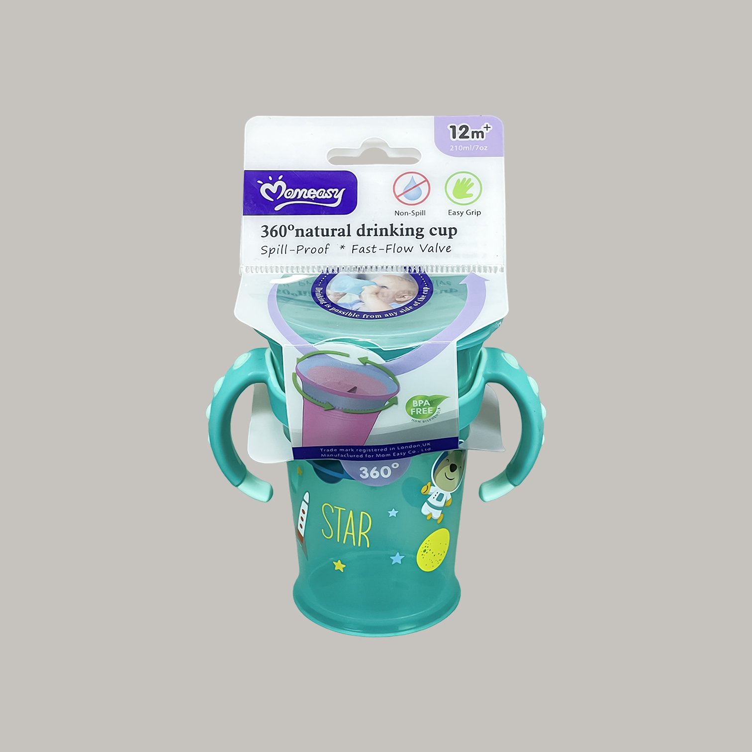 Momeasy 360° non spill cups. ✓ Designed to help prevent spills